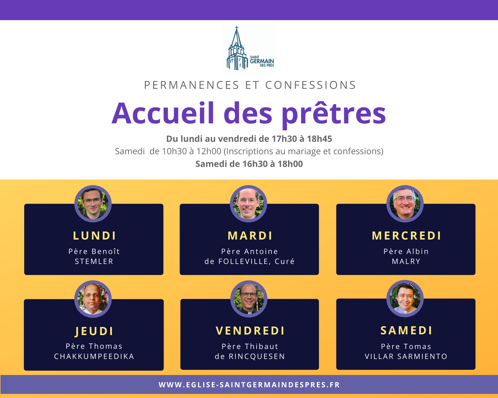 VOUS SOUHAITEZ RENCONTRER UN PRETRE